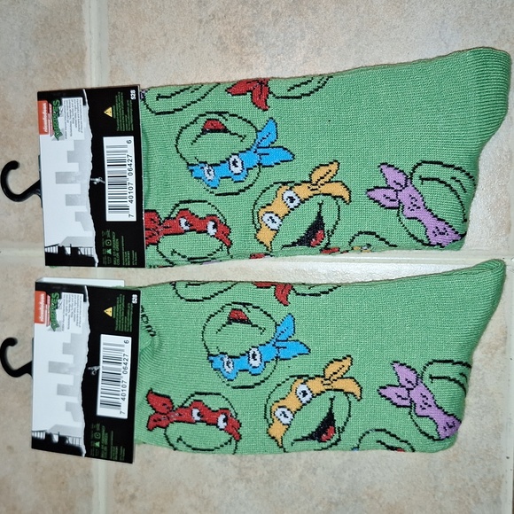 Nickelodeon Teenage Mutant Ninja Turtles Crew Socks - Picture 3 of 4